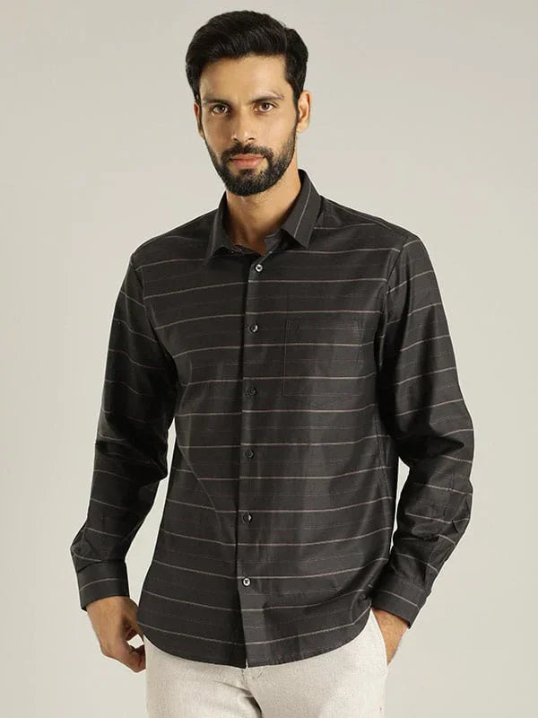 express mens fitted dress shirts Express Men's 1MX Modern Fit Dress Shirt (Small, Black) at Amazon Men's Clothing store