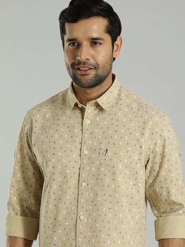 Buy Men Printed Full Sleeve Cotton Shirt Online Indian Terrain