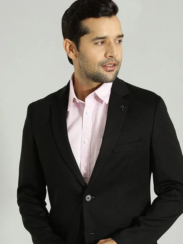 Men Solid Full Sleeve Casual Blazer - Main Image