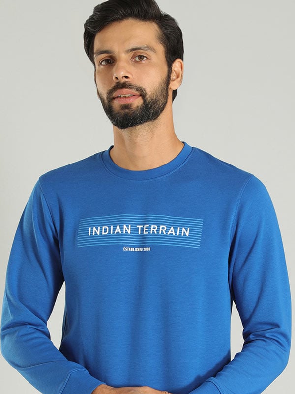 Buy Men Graphic Crew Neck Sweatshirt Online Indian Terrain