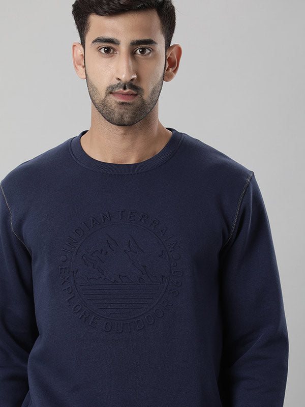 Men Full Sleeve Graphic Crew Neck Sweatshirt - Main Image