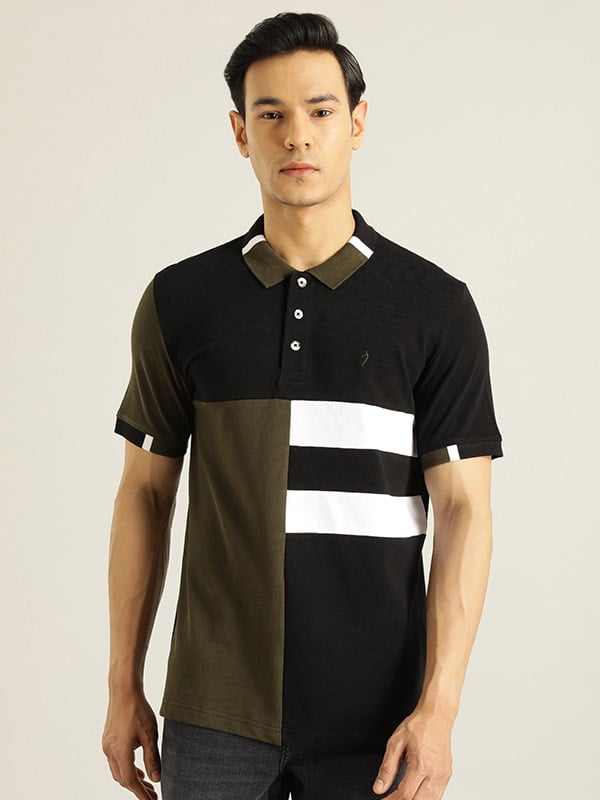 Malbon Korea Men's Tech Color Block Polo Shirt main image 1