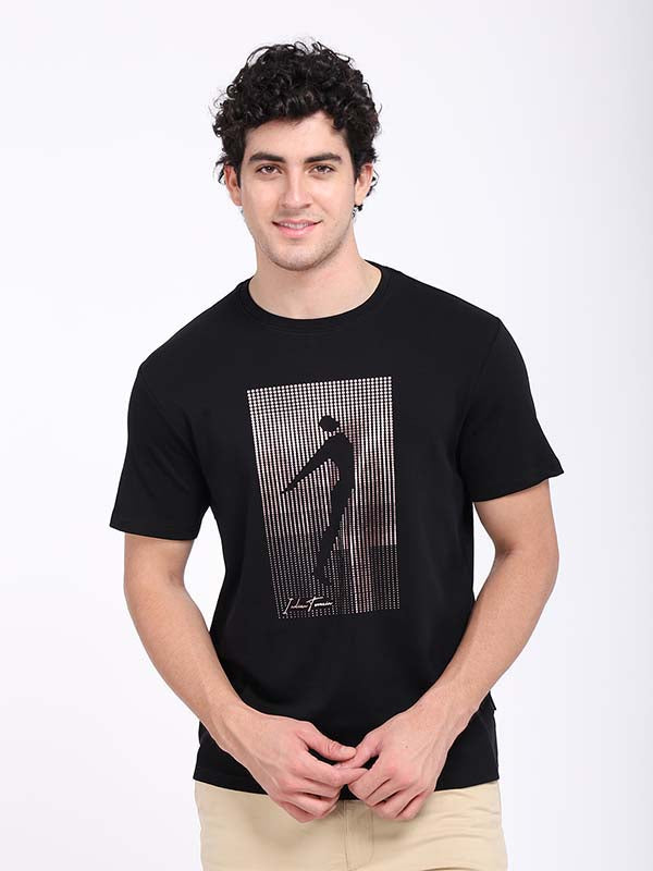 Men Graphic Crew Neck T-Shirt - Main Image