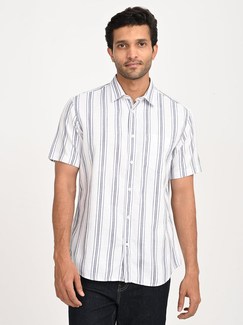 Men's Striped Cotton Shirt