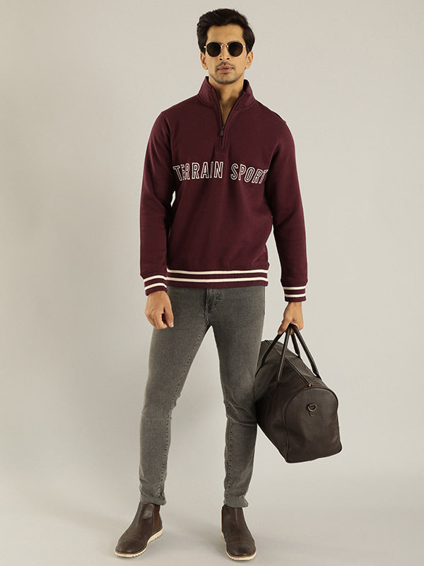 【BRIEFING】GRAPHIC HIGHNECK Buy Men Full Sleeve Graphic High Neck Sweatshirt – Indian Terrain