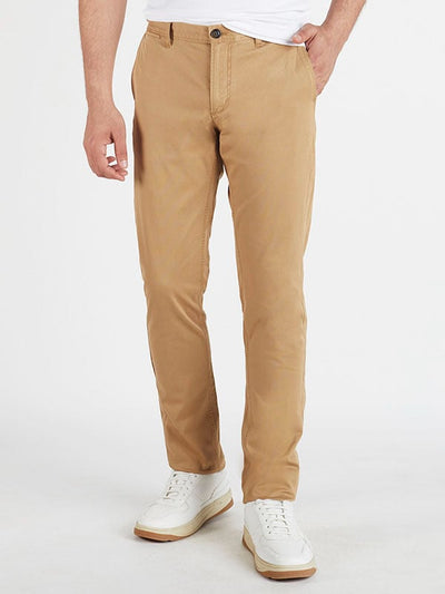 Men Brooklyn Fit Cotton Stretch Trouser-Khaki