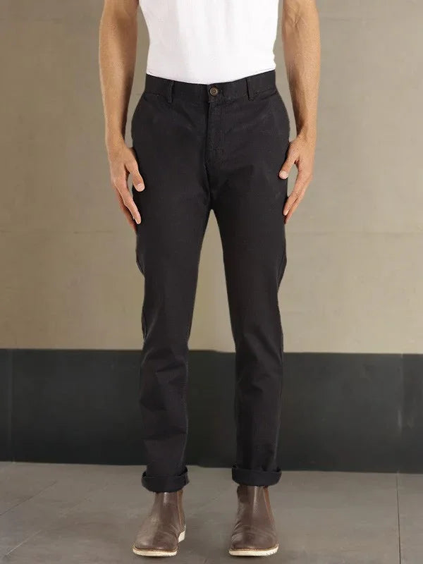 Men Brooklyn Fit Cotton Stretch Trousers