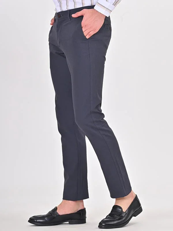 Men Brooklyn Fit Cotton Stretch Trousers