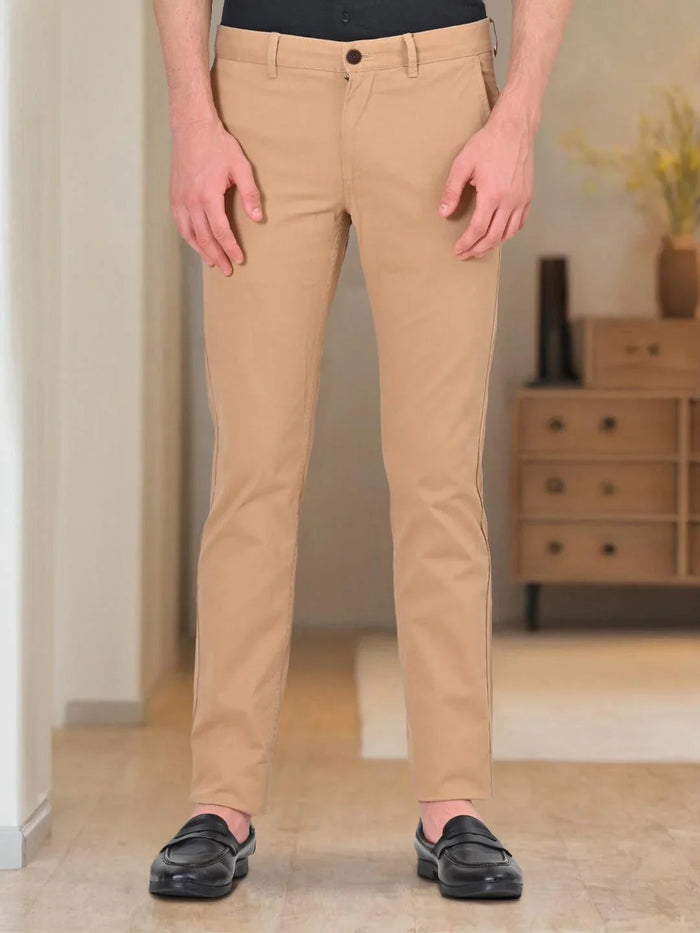 Men Brooklyn Fit Cotton Stretch Trousers