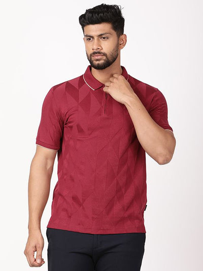 Men Solid Polo T Shirt