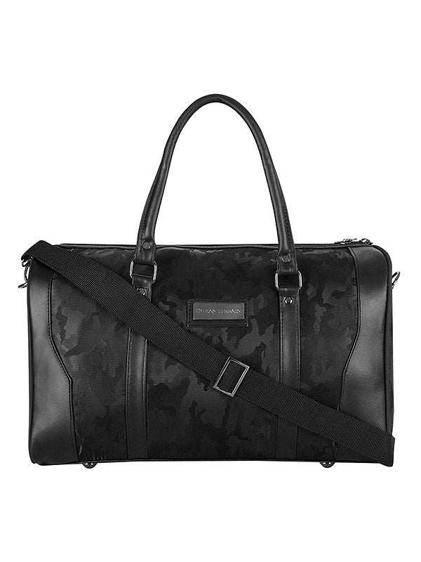 Embroidered Canvas Duffel Bag - Luxurious Weekender